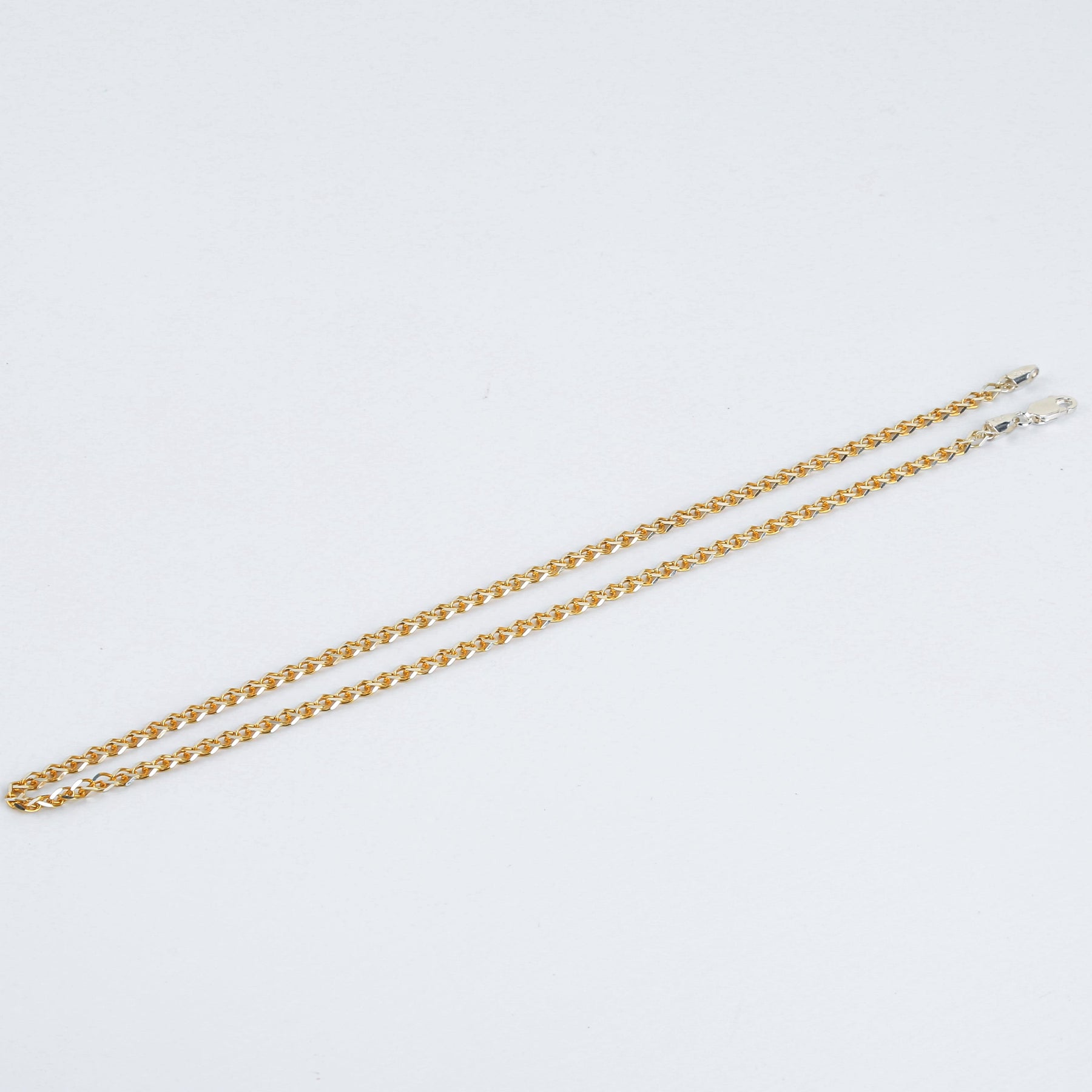 Golden 3.5mm Wheat Chain (18 Inches)