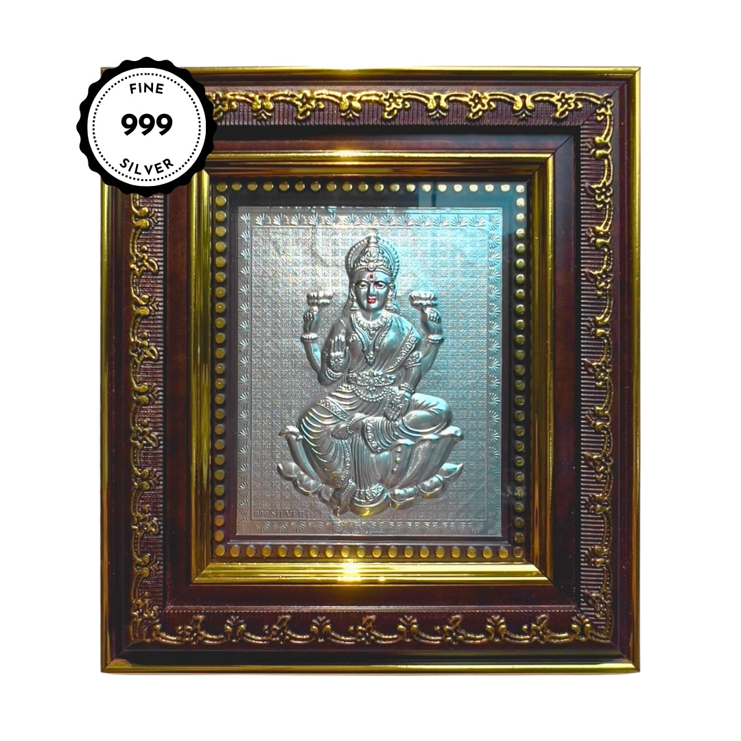 Laxmi Mata Silver Wall Frame (999 Pure Silver)