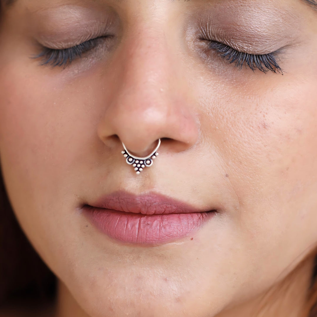 Grape Bead Septum Nose-ring