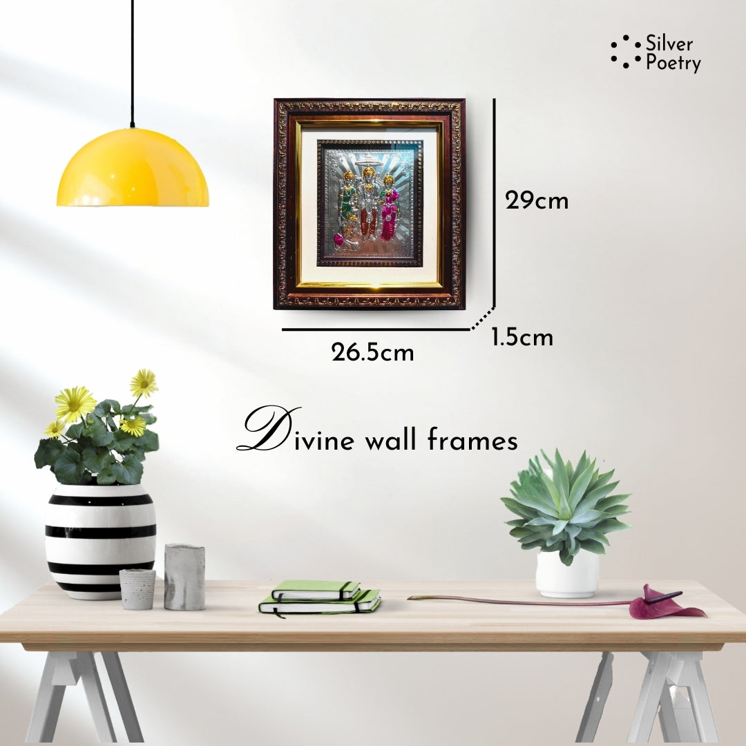 Ram Parivar Silver Wall Frame (999 Pure Silver)