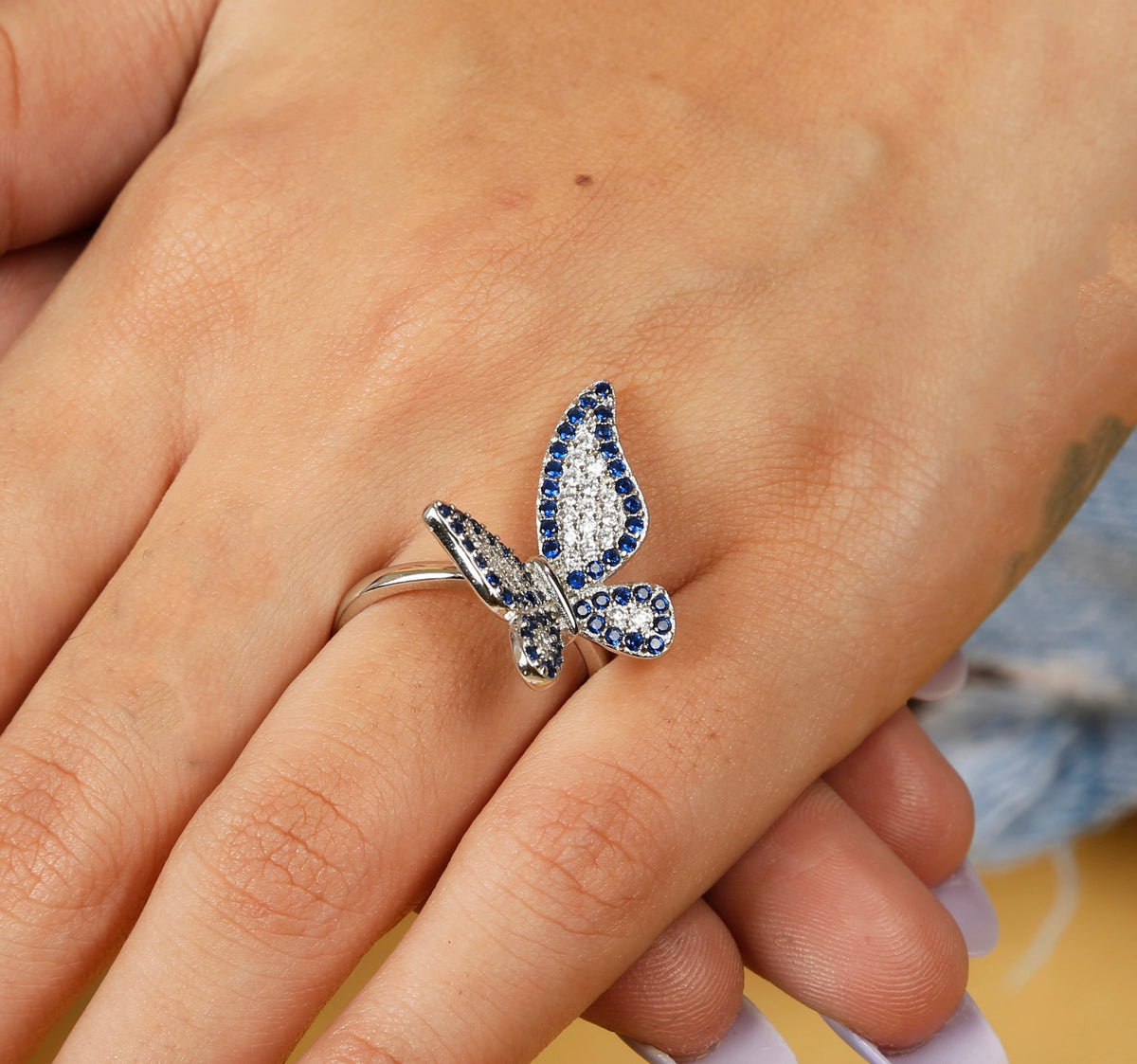 Winged Butterfly Ring
