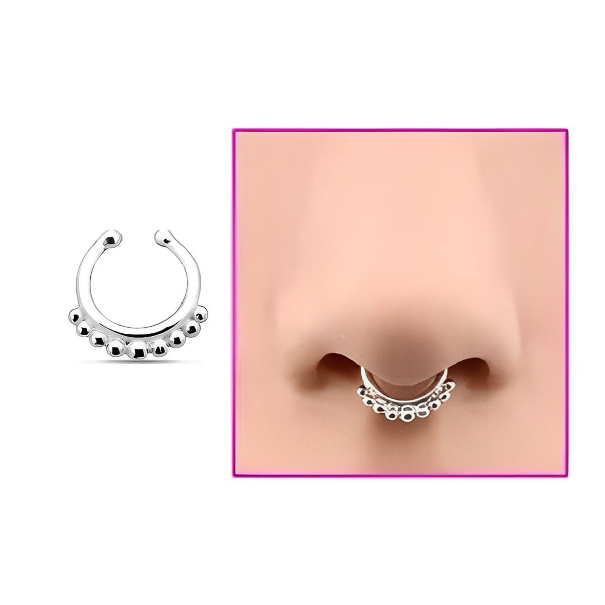 Dot Bead Septum Nose Ring