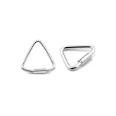 Silver Triangle Nose Hoop