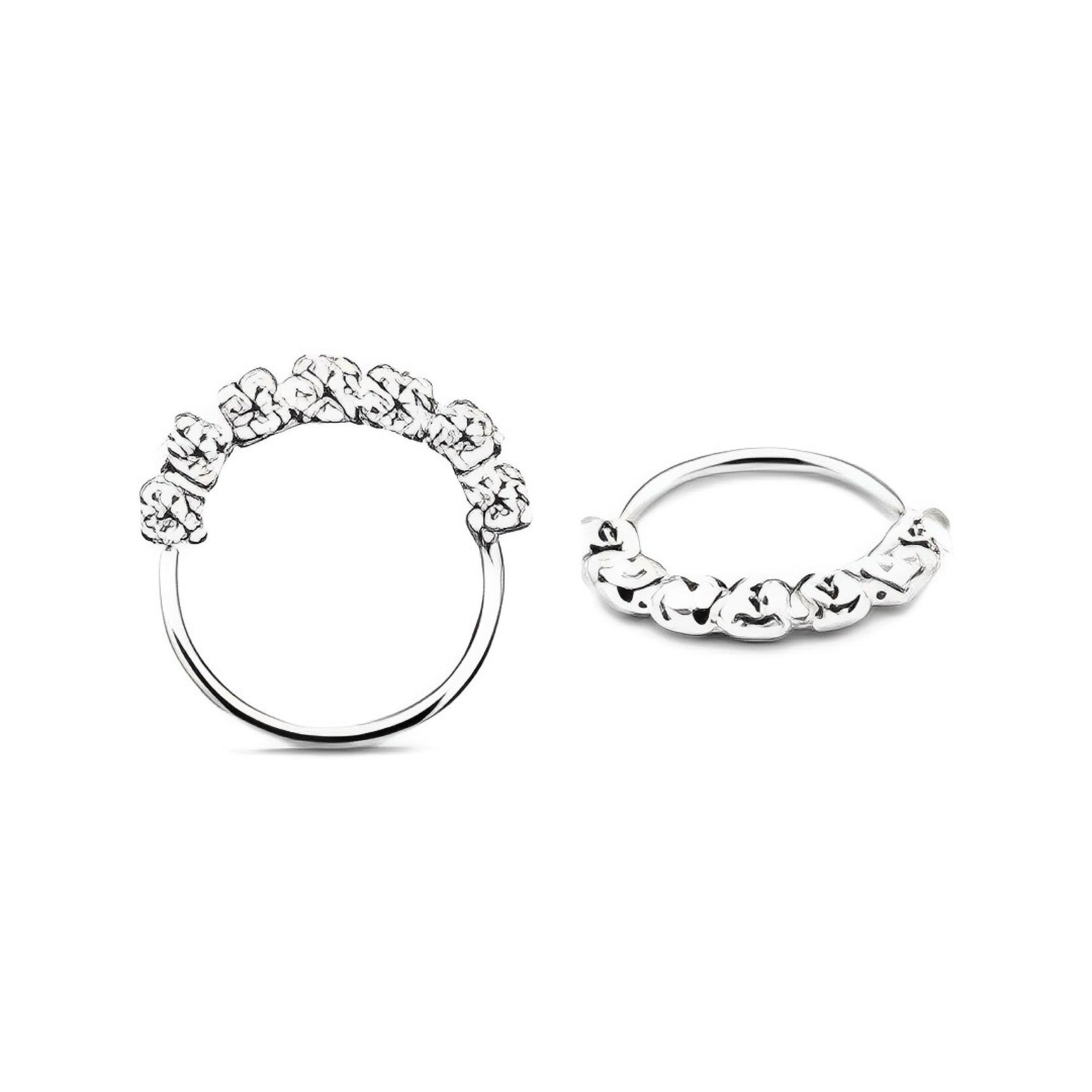 Seven Crystal Nose Ring