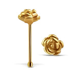 Gold Plated Rose Flower Nosepin