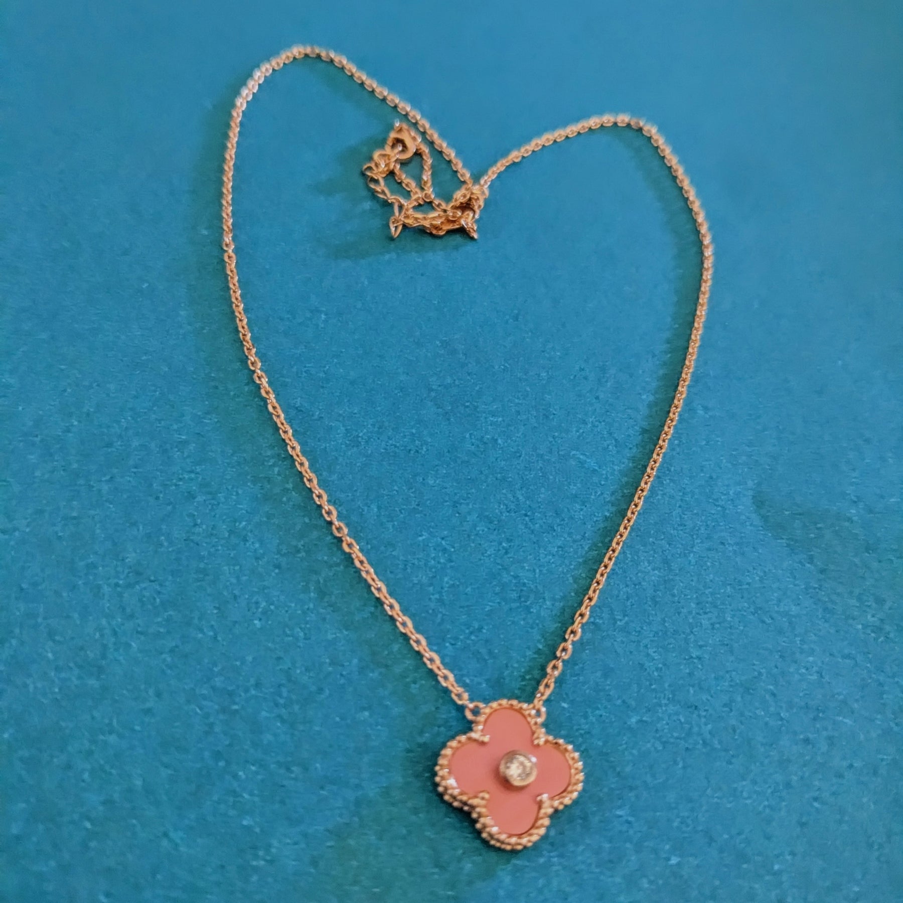 Single Clover Drop Necklace