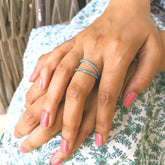 Turquoise Poise Ring