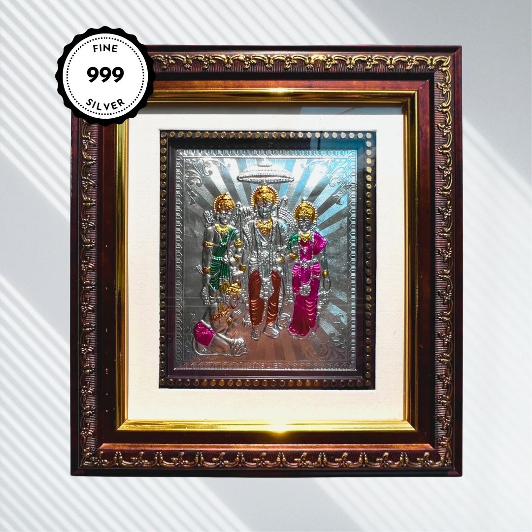 Ram Parivar Silver Wall Frame (999 Pure Silver)