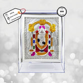 Tirupati Balaji Coloured Silver Frame (999 Pure Silver)