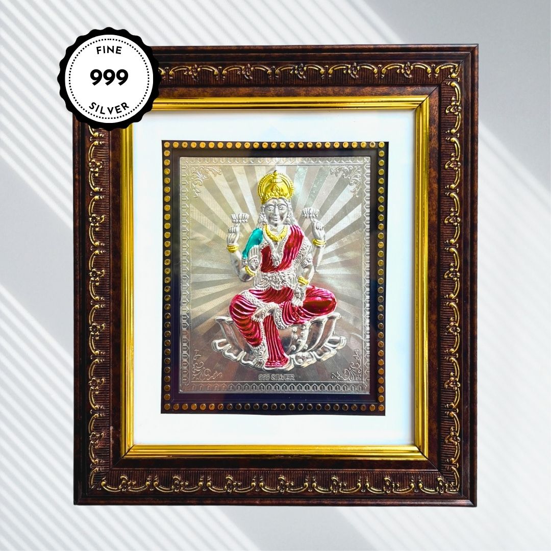 Maa Laxmi Silver Wall Frame (999 Pure Silver)