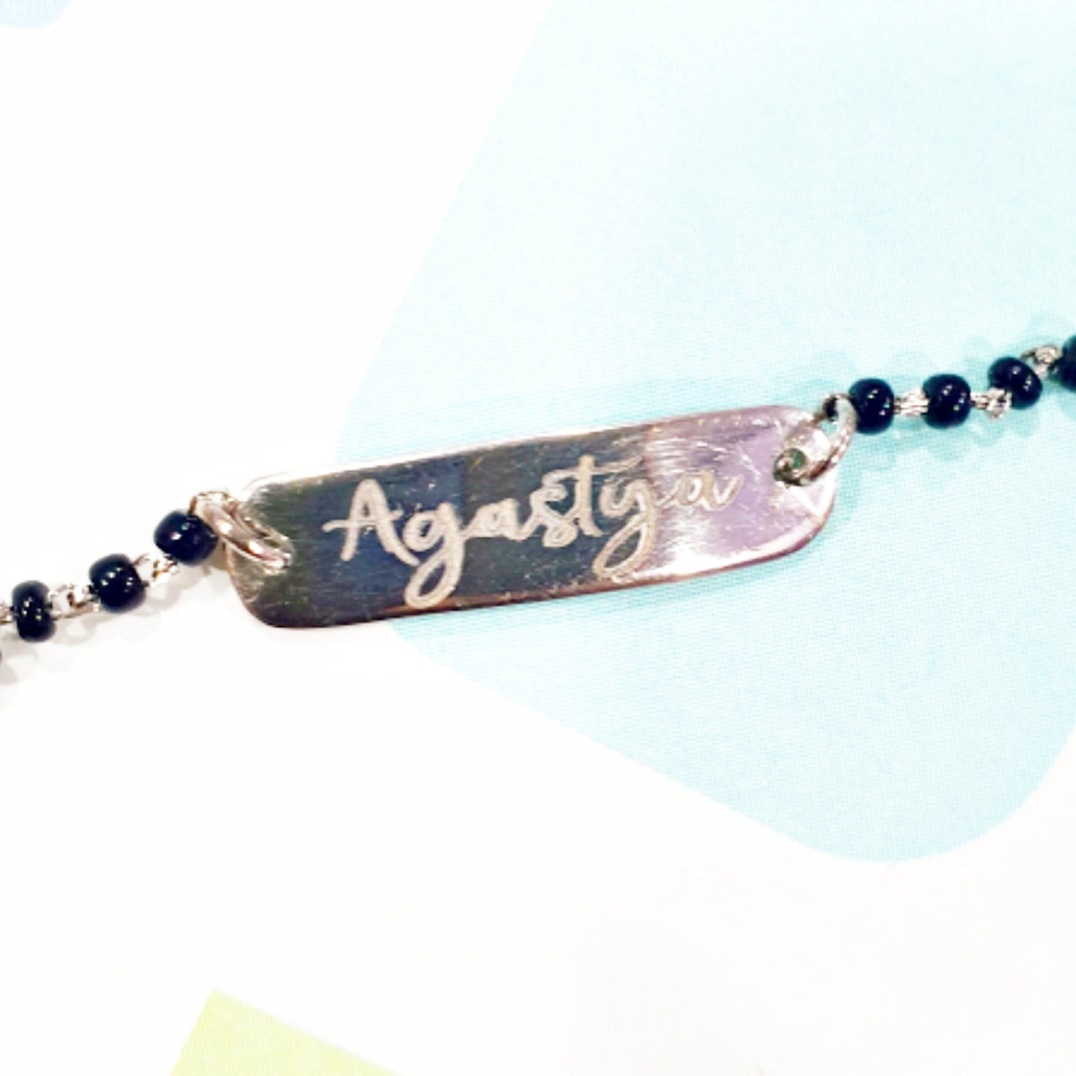 Customised Name Carved Nazariya Bracelet/Anklet