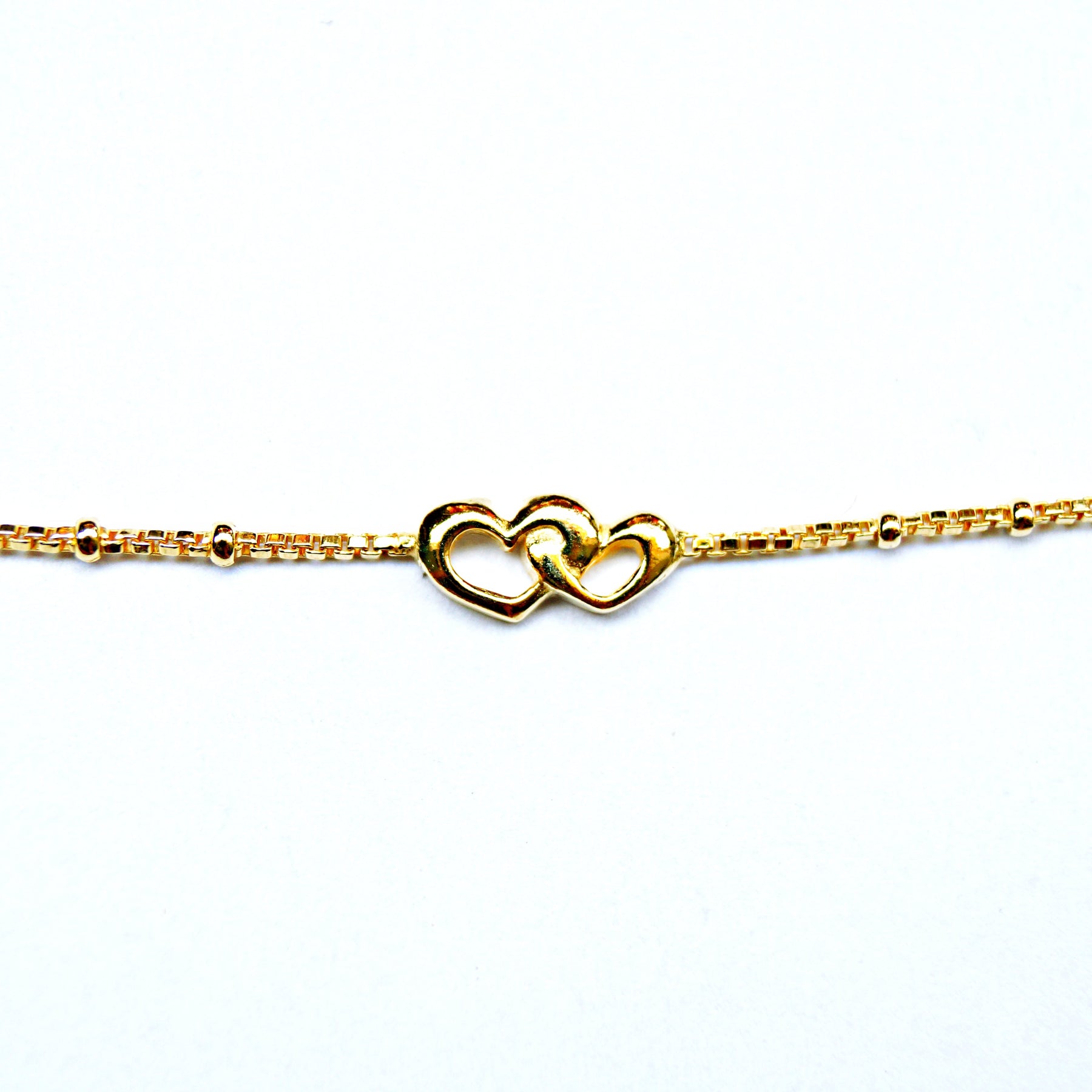 The Golden Couple Hearts Anklet (Single/Pair)