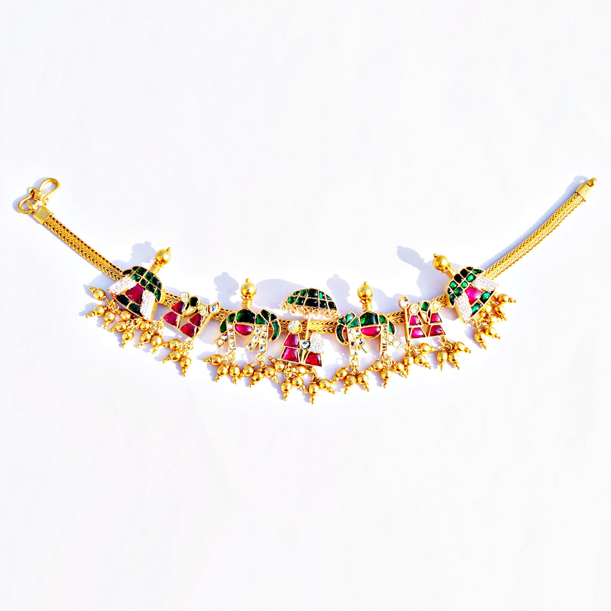 The Golden Baraat Heavy Anklet (Pair)