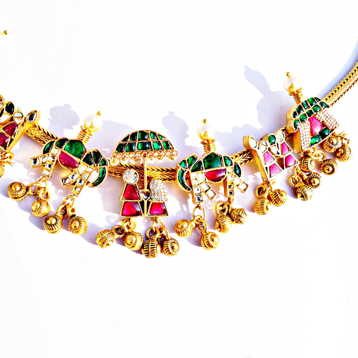 The Golden Baraat Heavy Anklet (Pair)