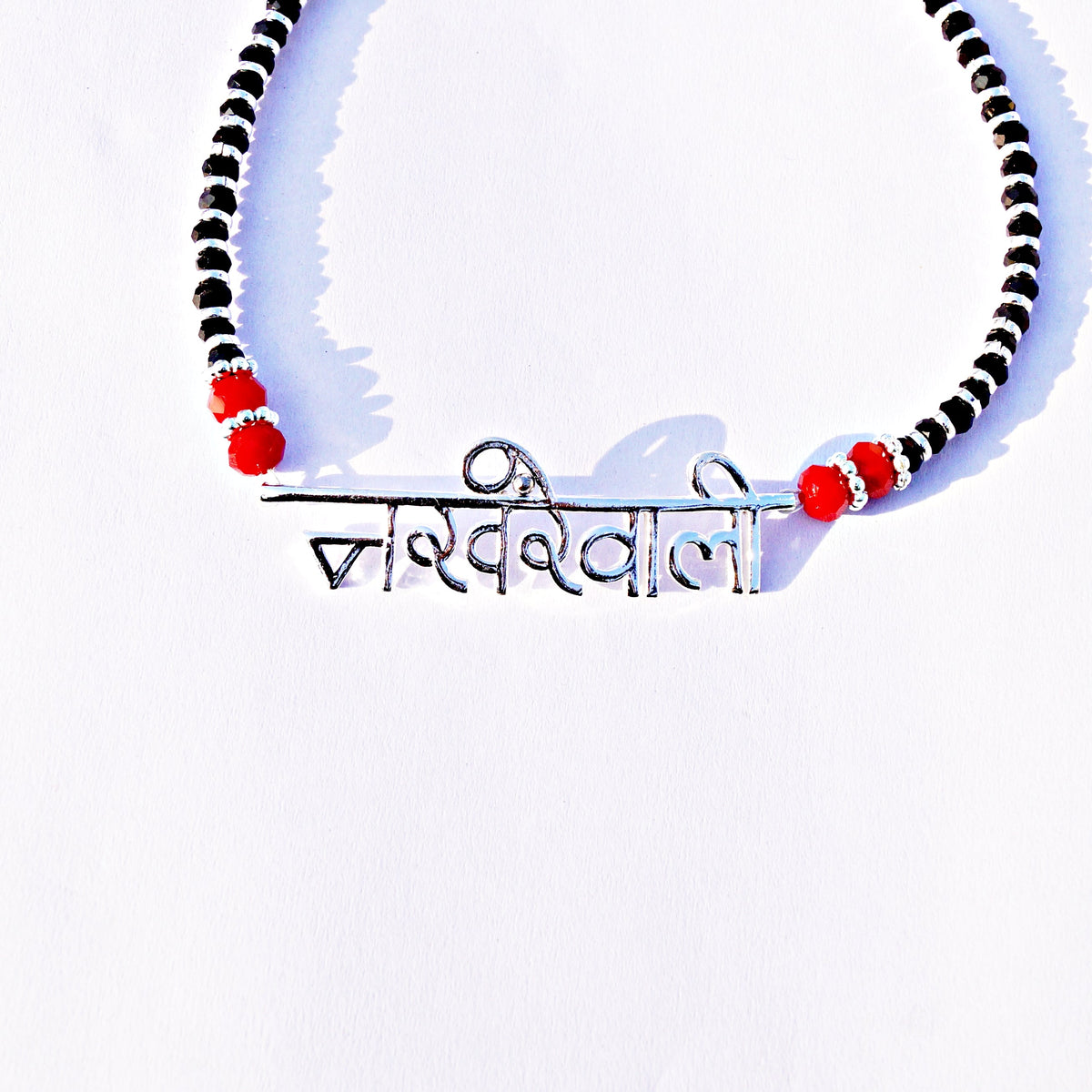 Nakhre Wali Typography Single Anklet Nazar Battu – Silver Throne - 925  Silver Jewellery