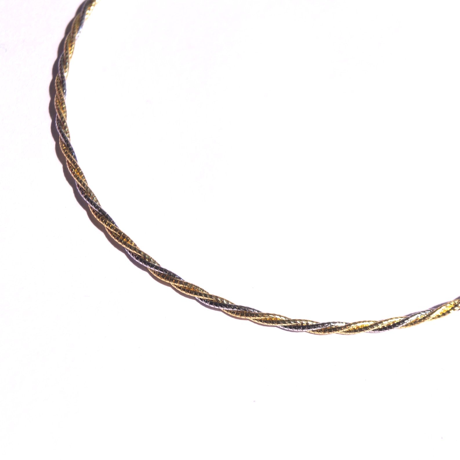 Thin Duo Coloured Spiral Anklet (Single/Pair)