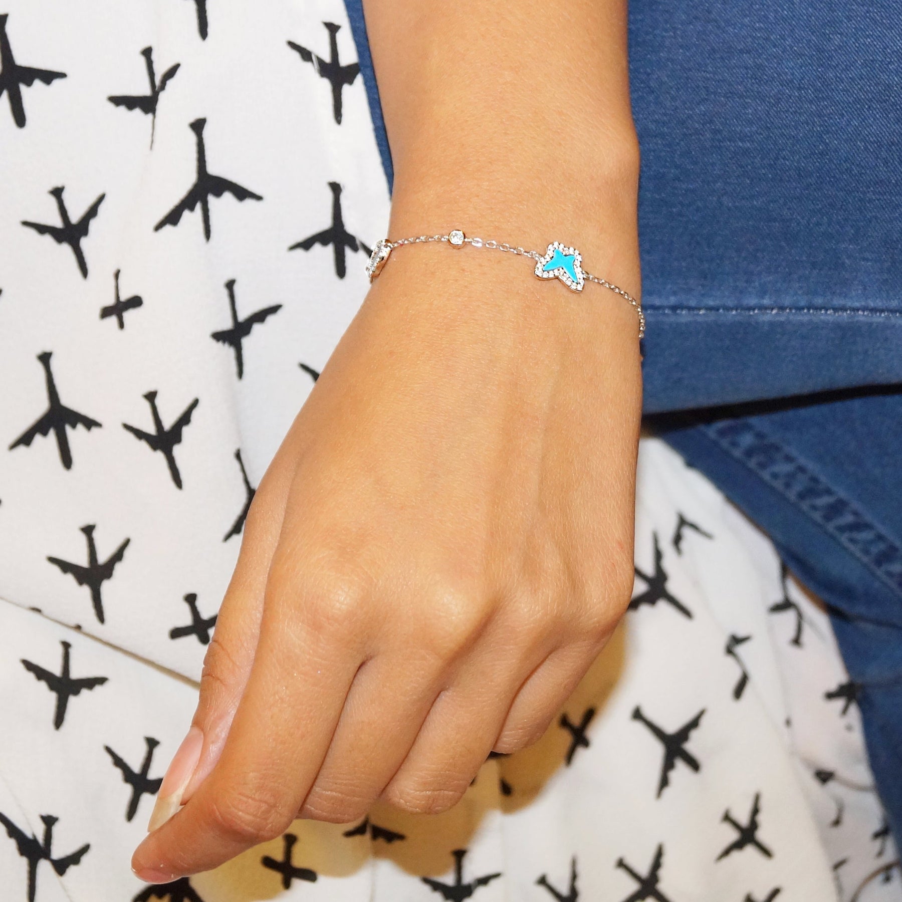 The Butterfly, Hamsa and Fish Bracelet