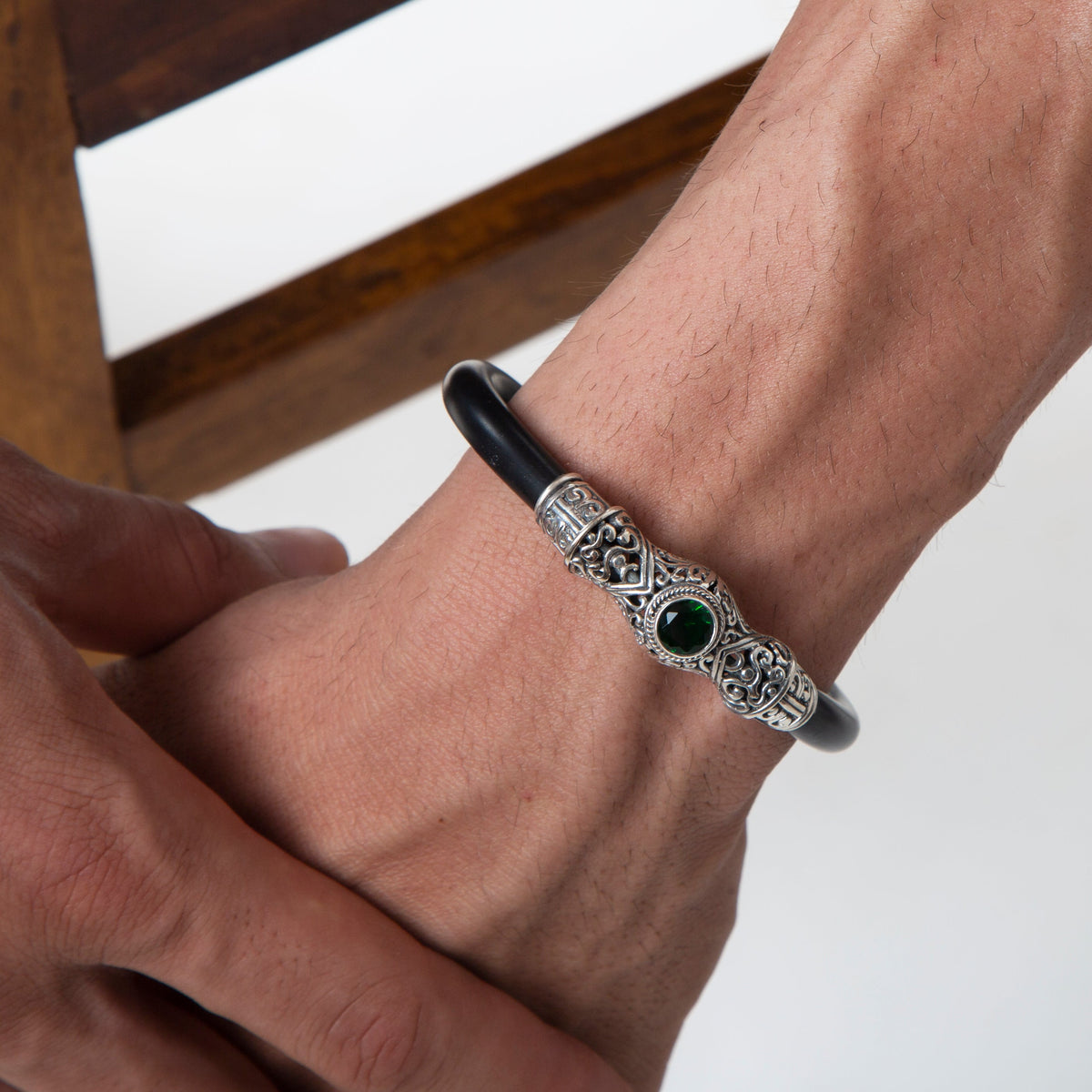 Men Protection Silver Bracelet | Ravit Hasday Jewish Jewelry