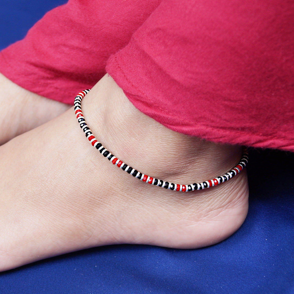 Coloured Nazariya Anklet (Single/Pair)