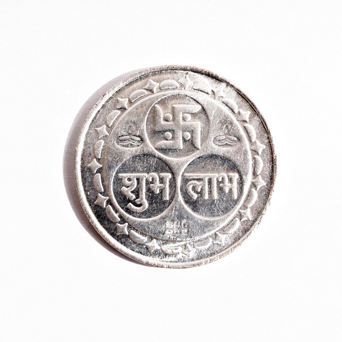 Pure Silver 20 Grams Lakshmi-Ganesh Shubh-Laabh Coin