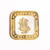 Pure Silver 20 Grams Radha-Krishna Square Coin