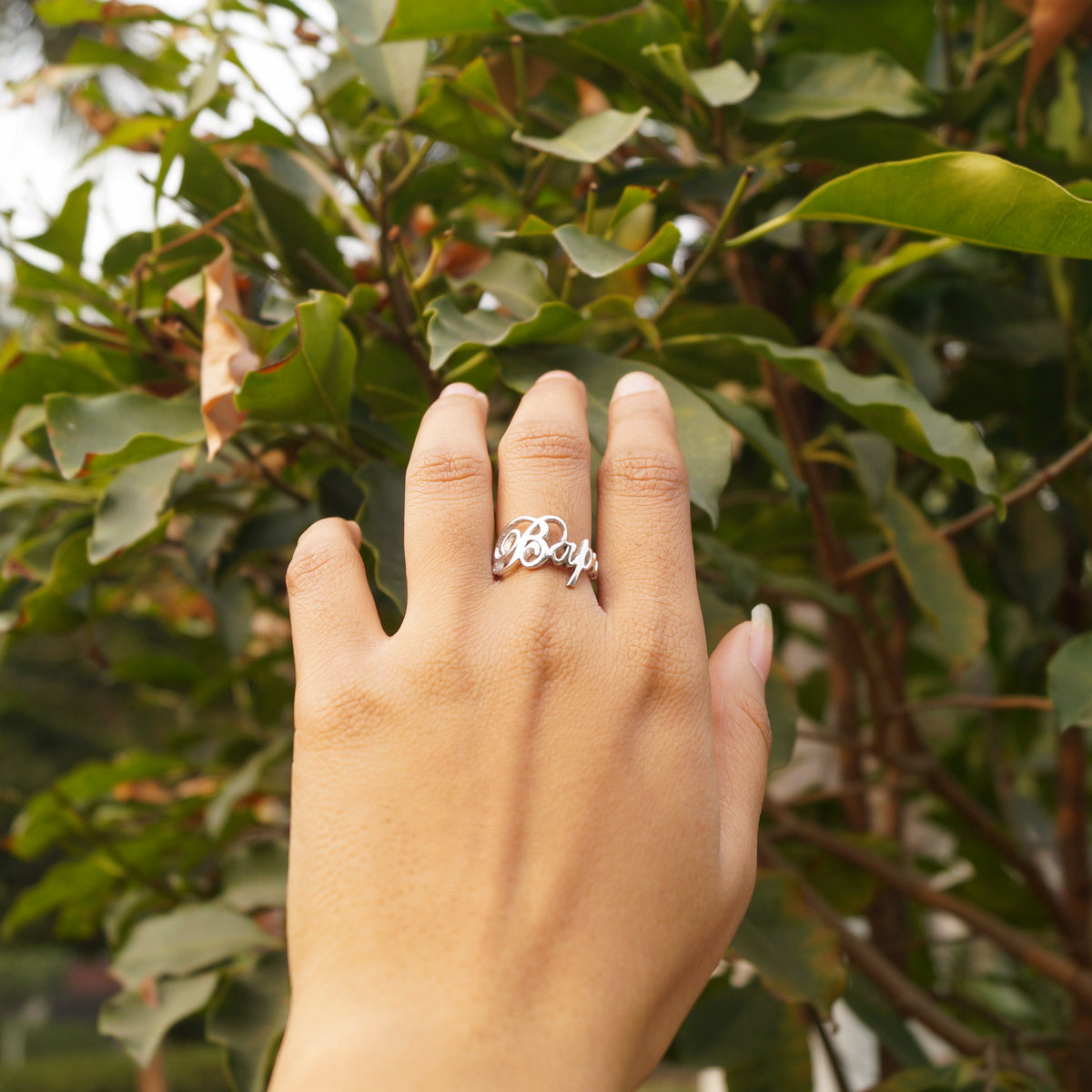 Customised Name Stencil Ring