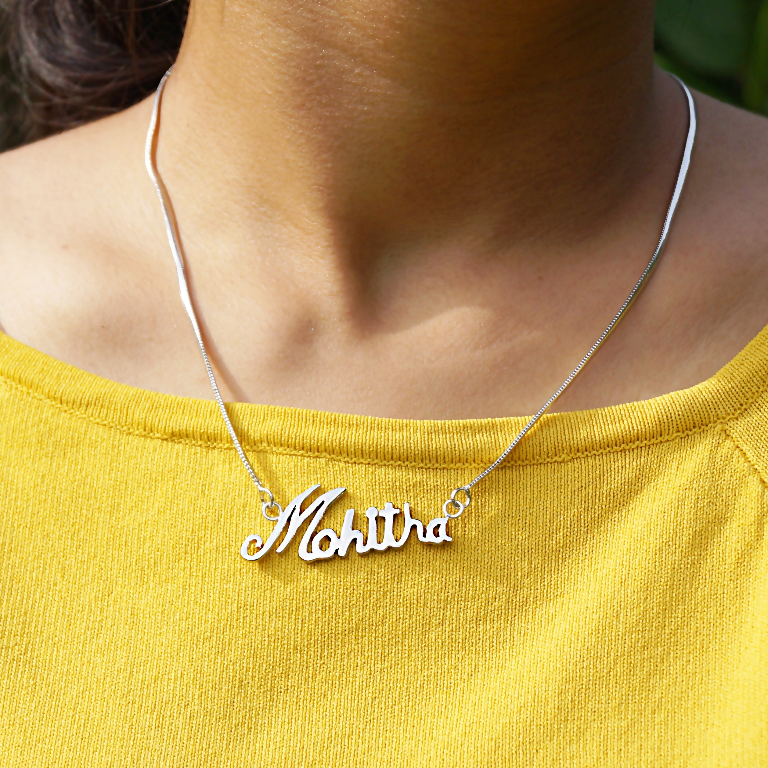 Customised Name Stencil Pendant/Necklace