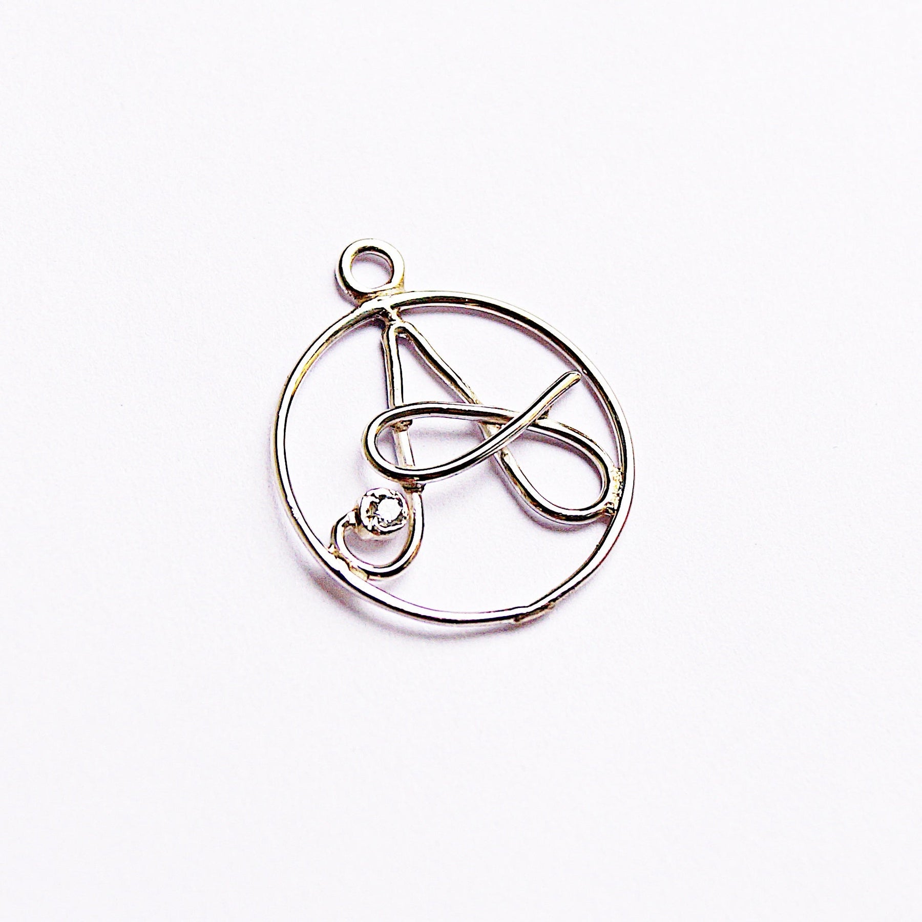 Customised Name Initial Wire Pendant