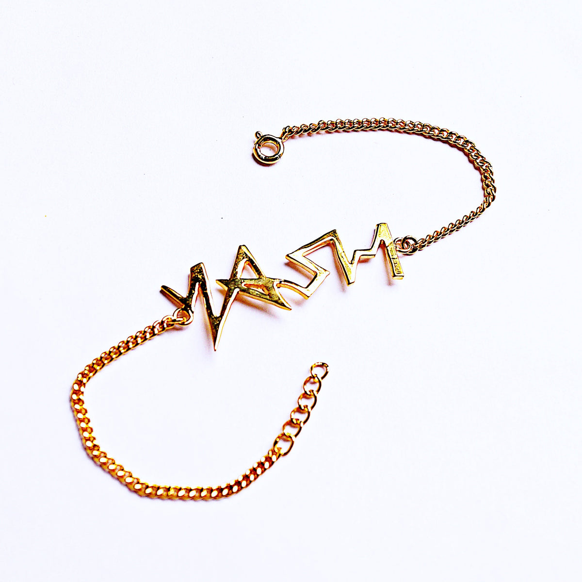 Customised Thunder Single-stroke Name Chain Bracelet/Anklet