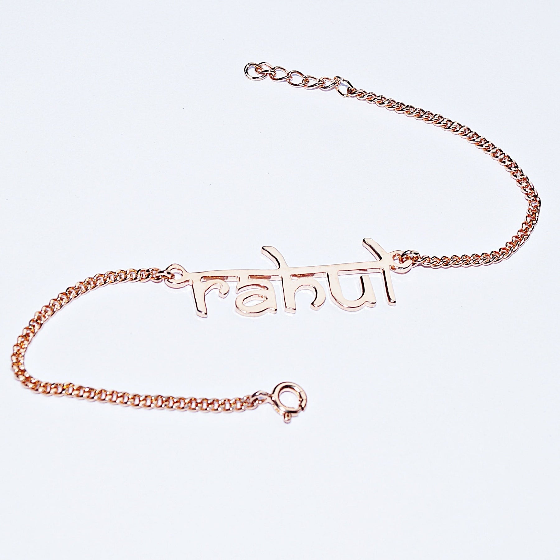 Customised Name Stencil Chain Bracelet/Anklet