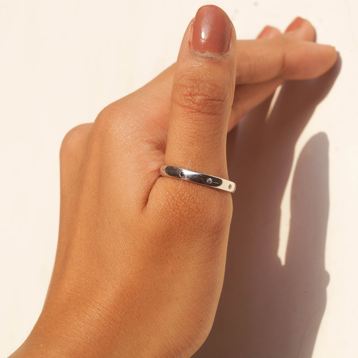 Black & Silver Ring Band