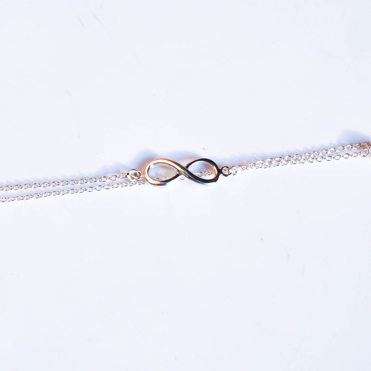 Infinity Double Chain Anklet (Single/Pair)
