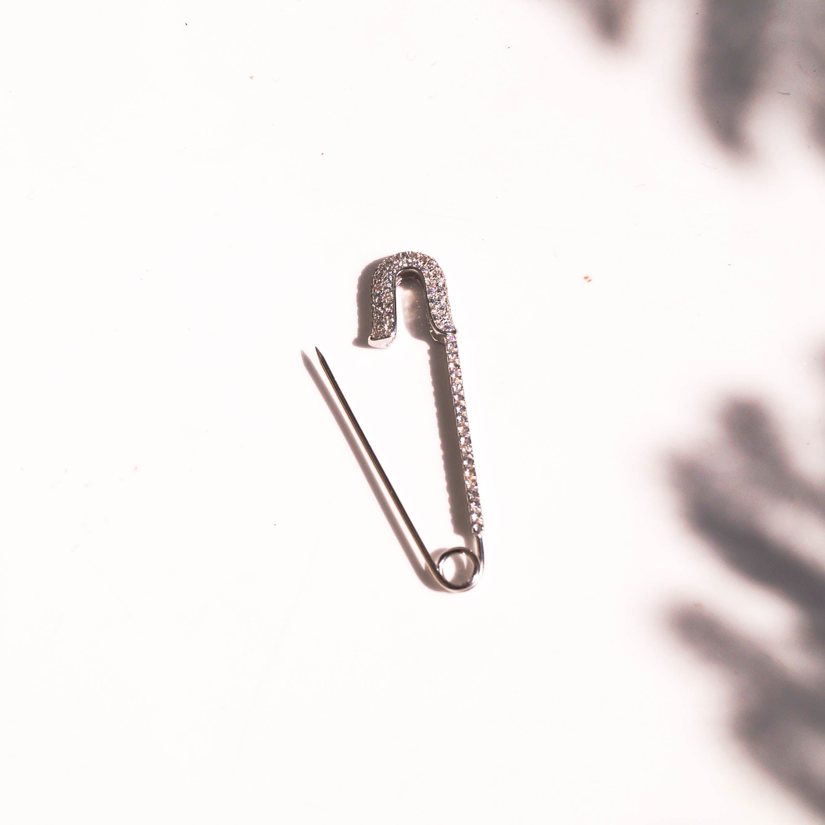 Cz covered Plain Safety Pin