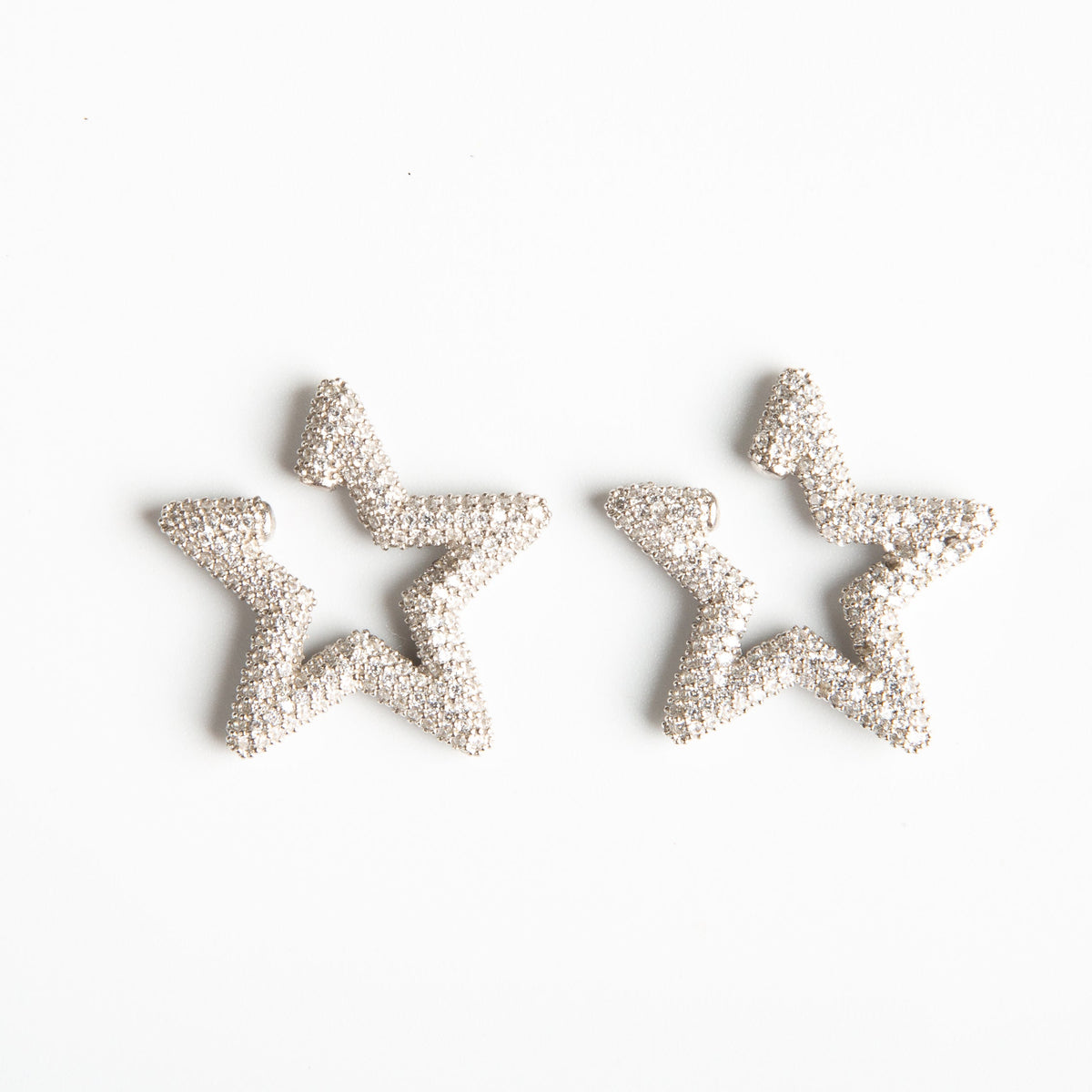 Starry Sparkle Clip-on Stud Earrings