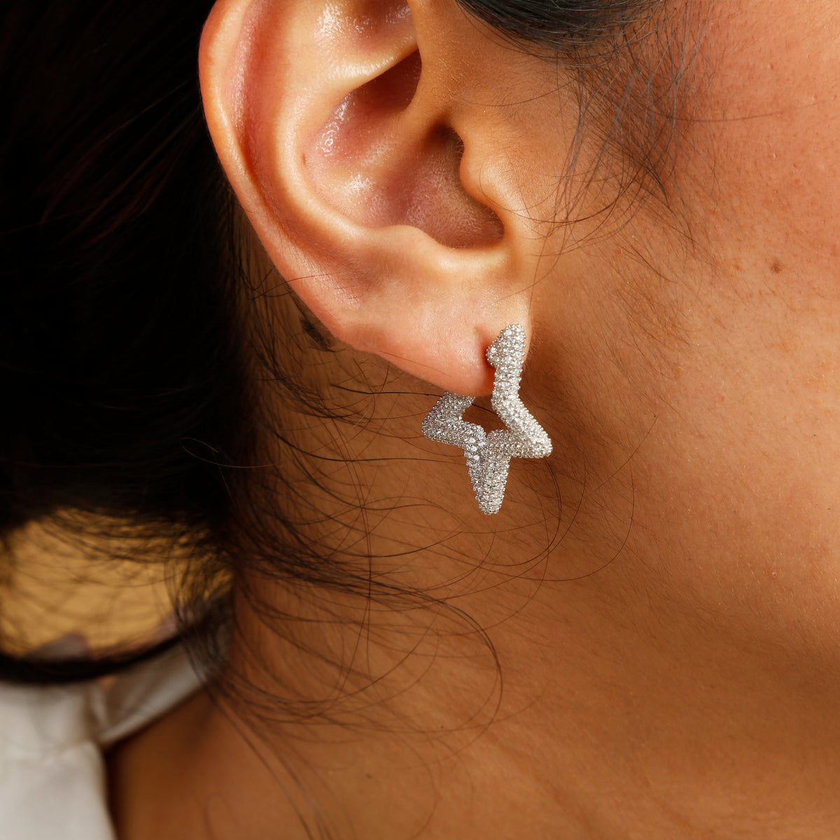 Starry Sparkle Clip-on Stud Earrings