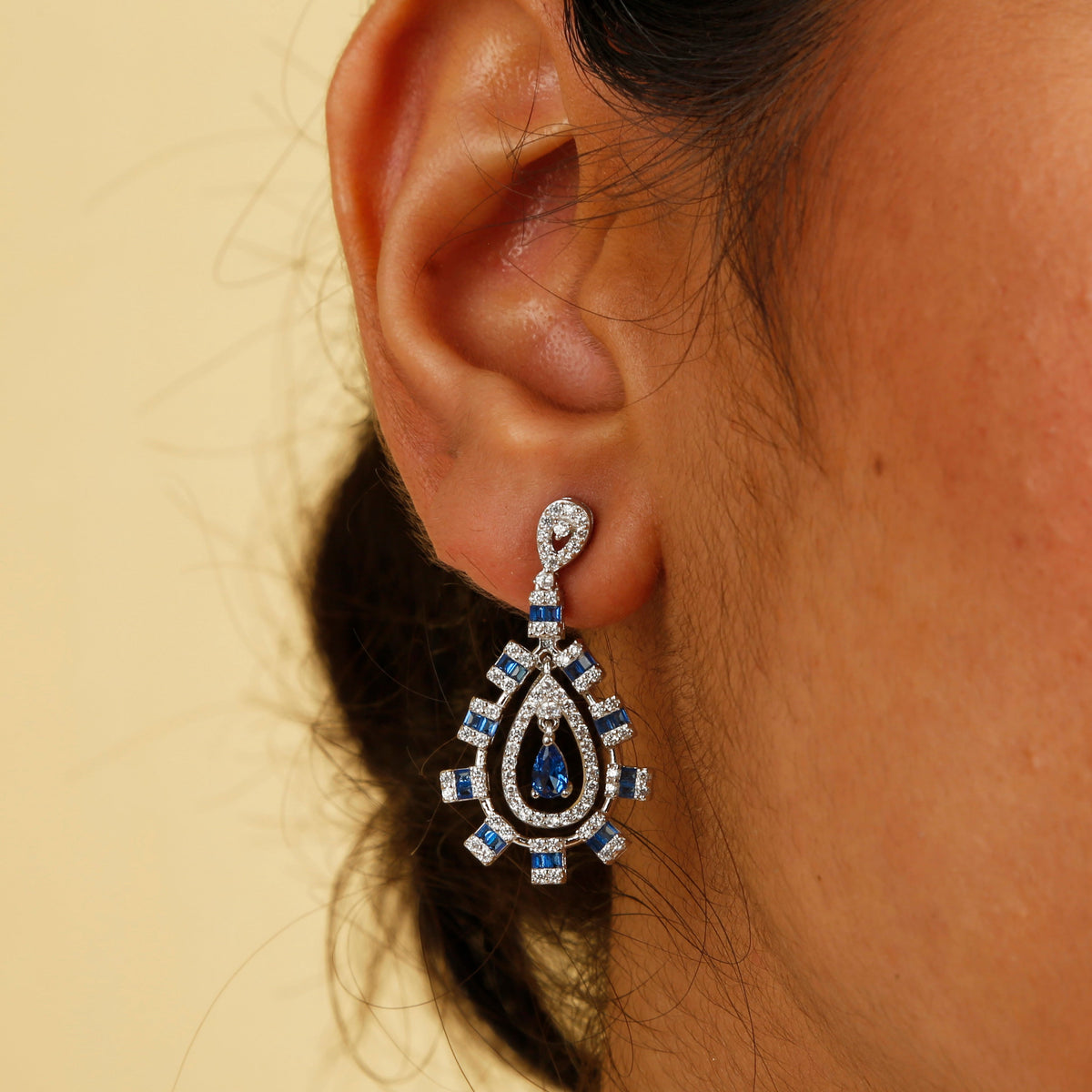 Turquoise Drop Dangler Earrings