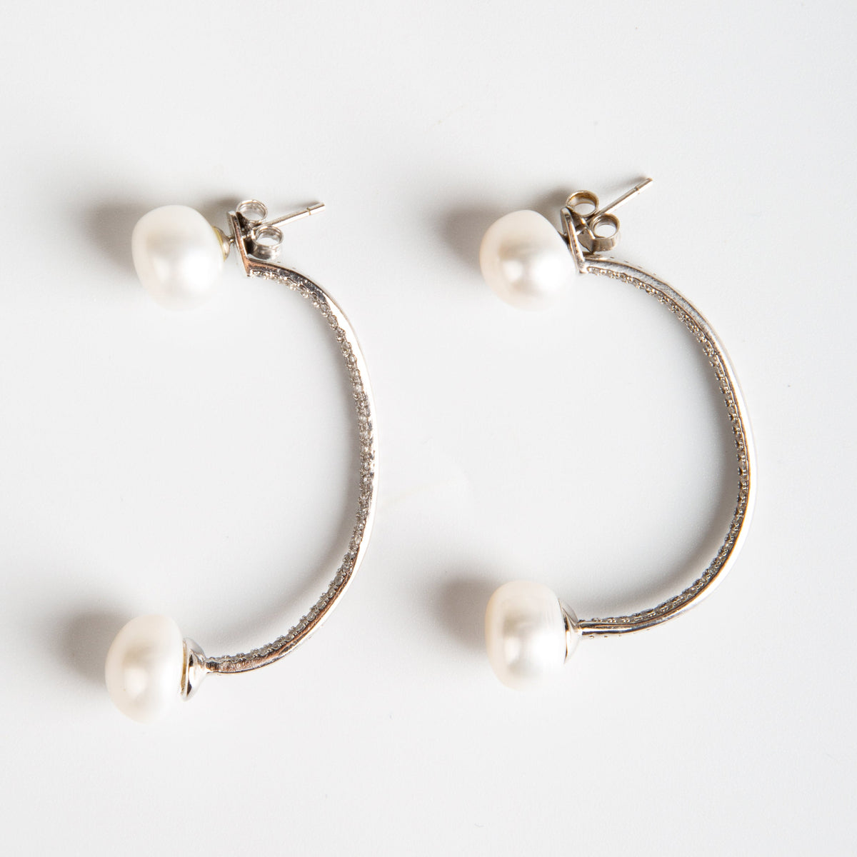 Pearly Detachable Modern Earrings