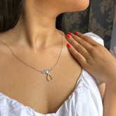 Hearty Studded Infinity Pendant Chain