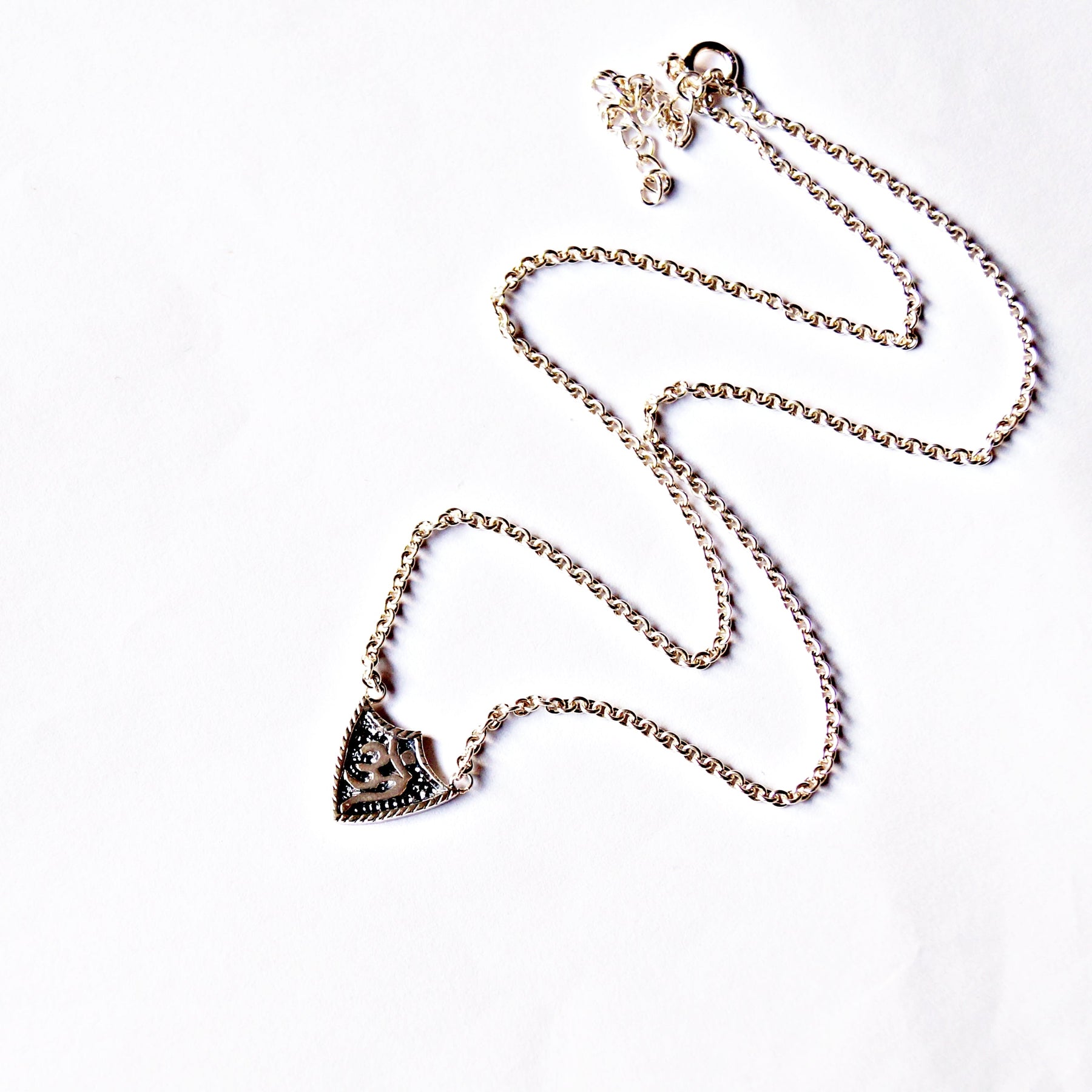 Shield Om Pendant Chain