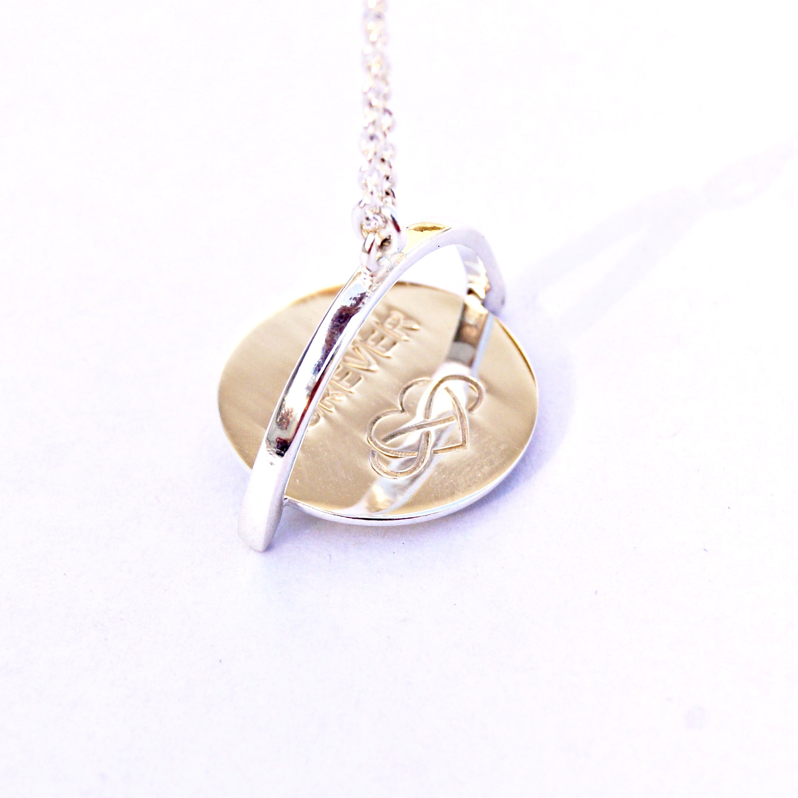 I Love You Forever Reversable Pendant Chain