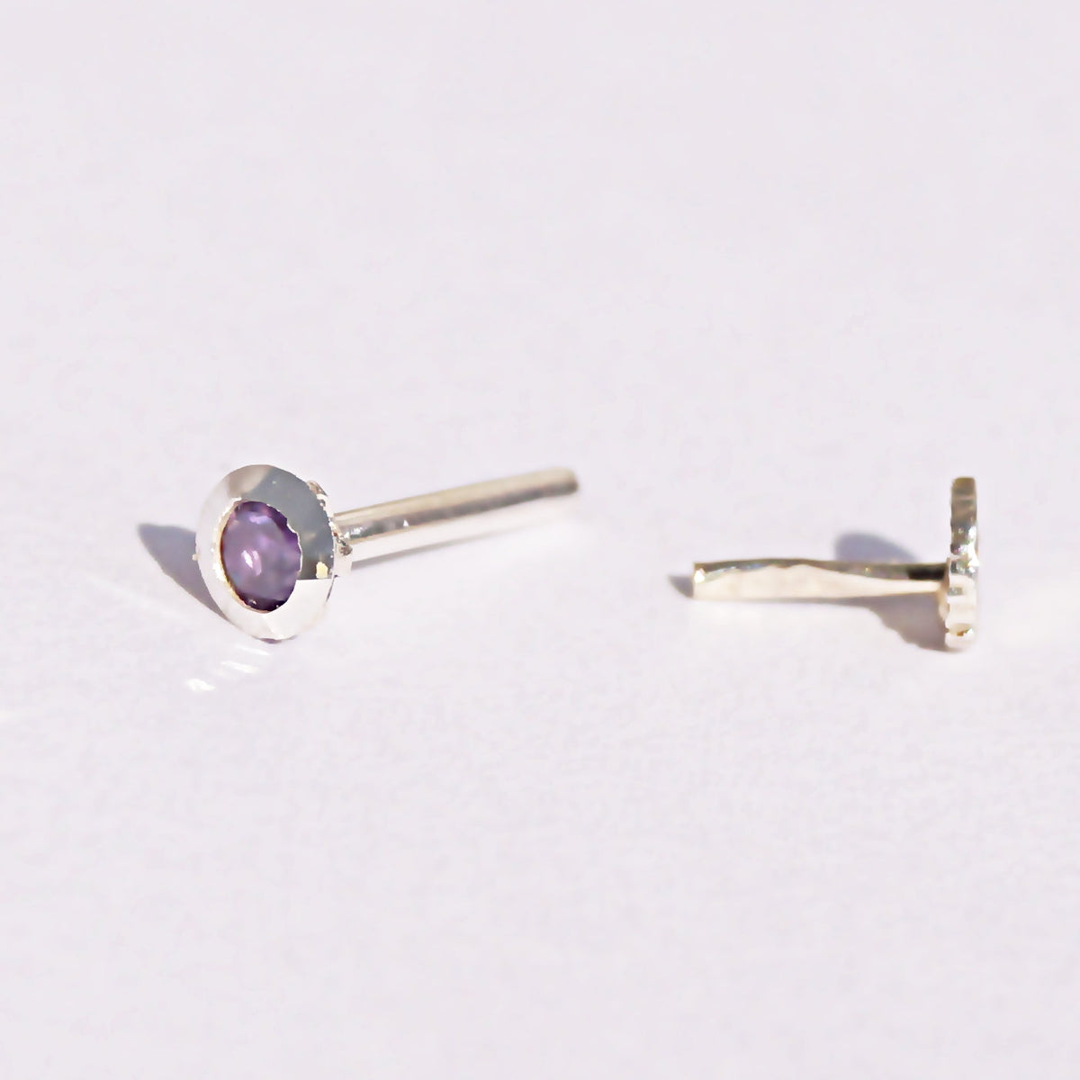 The Silhouette Purple Nosepin (3.5mm) (Pushback)