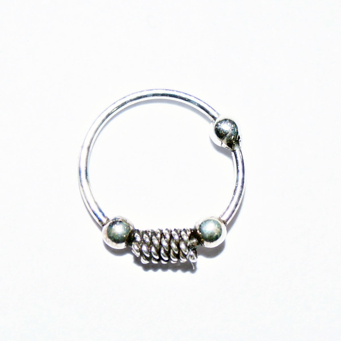 Guarded Spring Bead Nose Ring
