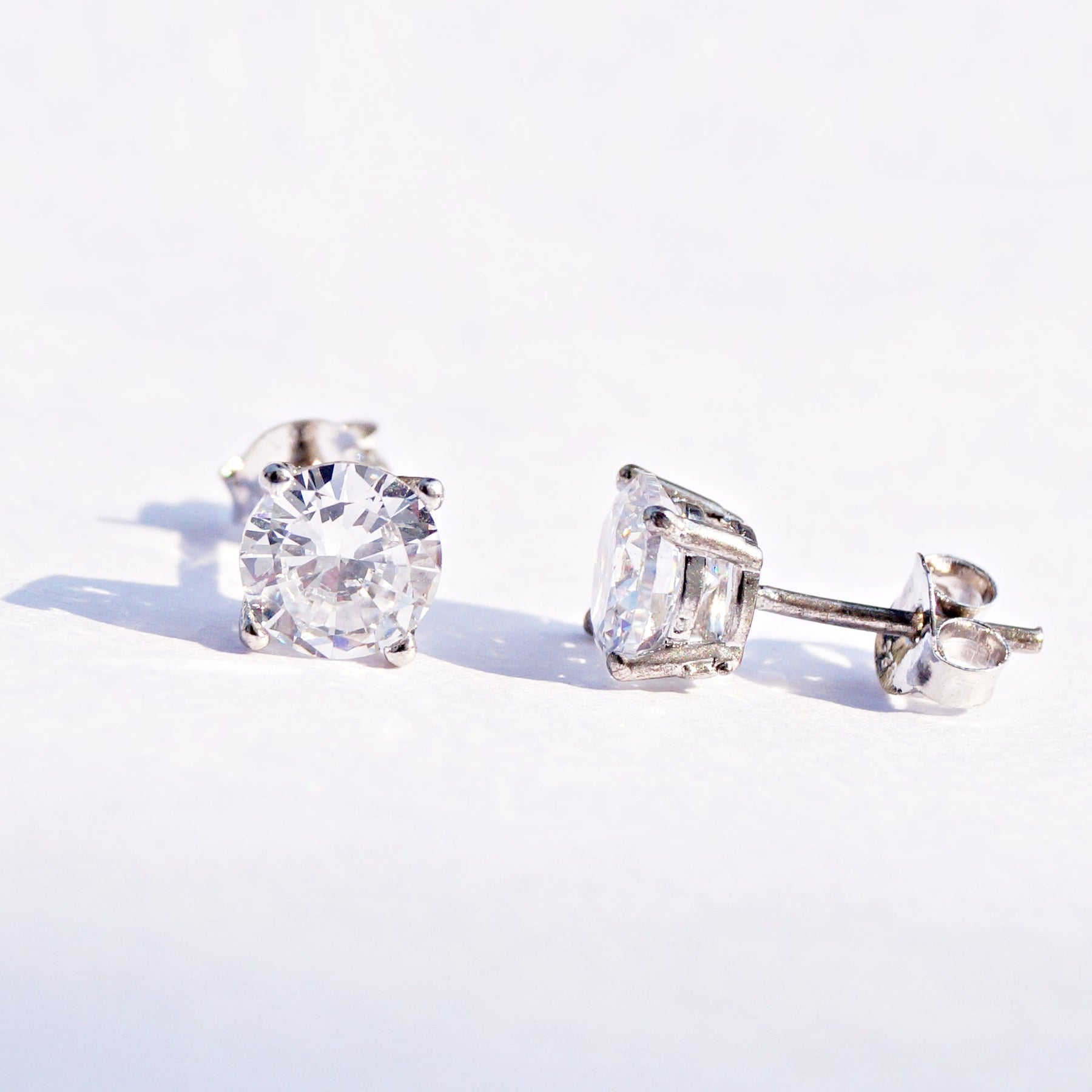 Scintillating Solitaire Studs (6mm)