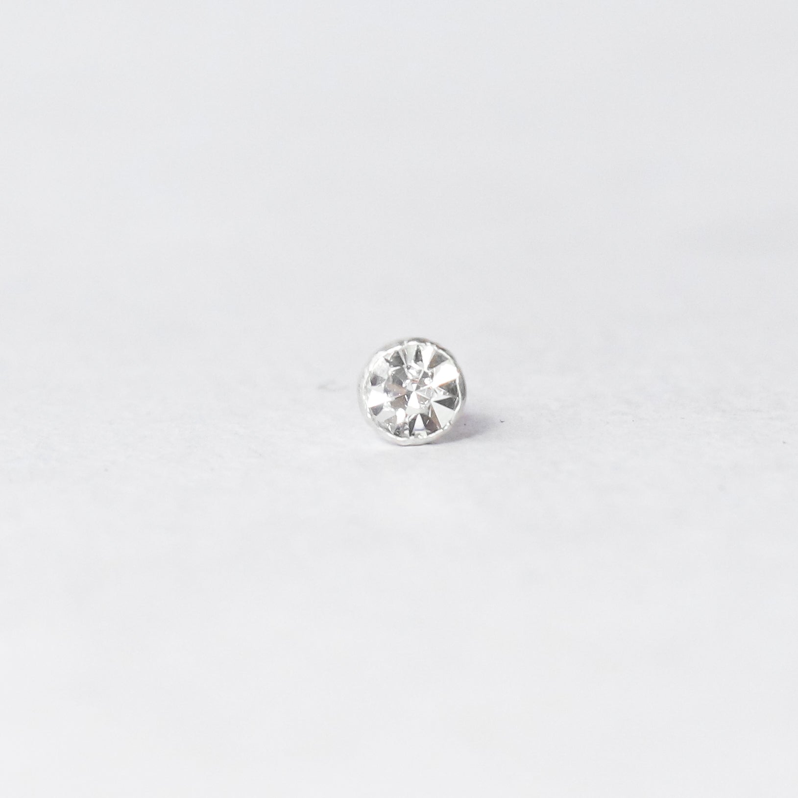 Diamond Stone Nose Pin (3mm/3.5mm) (Pushback)