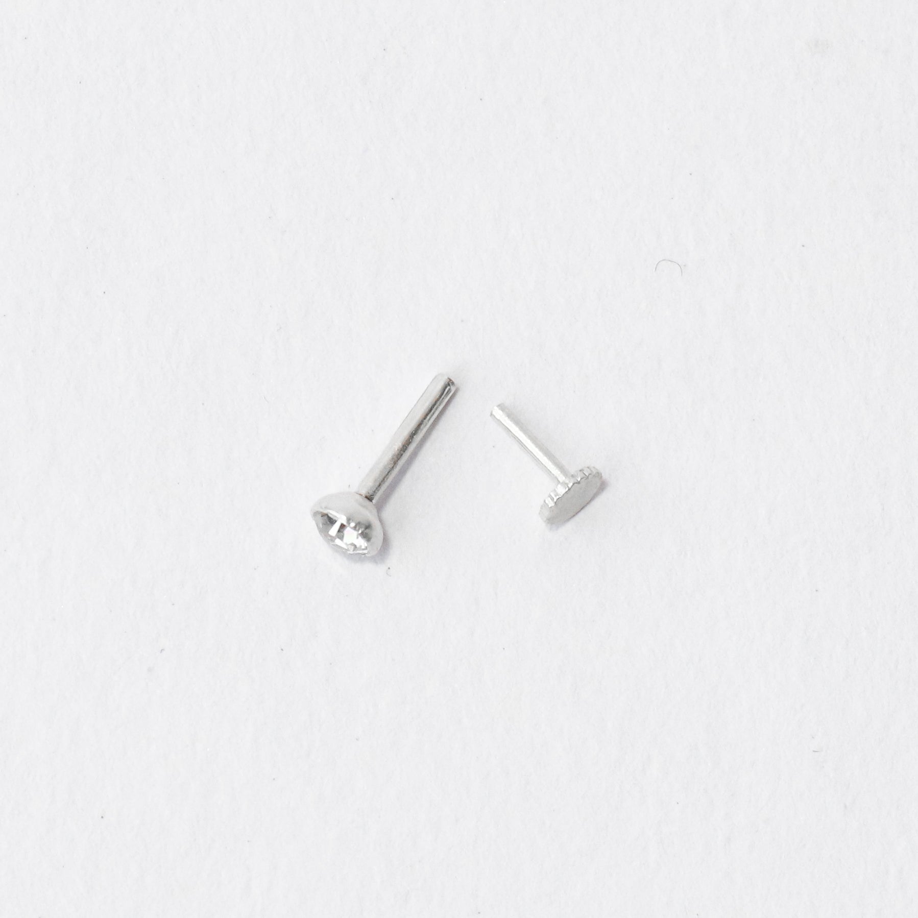 Diamond Stone Nose Pin (3mm/3.5mm) (Pushback)