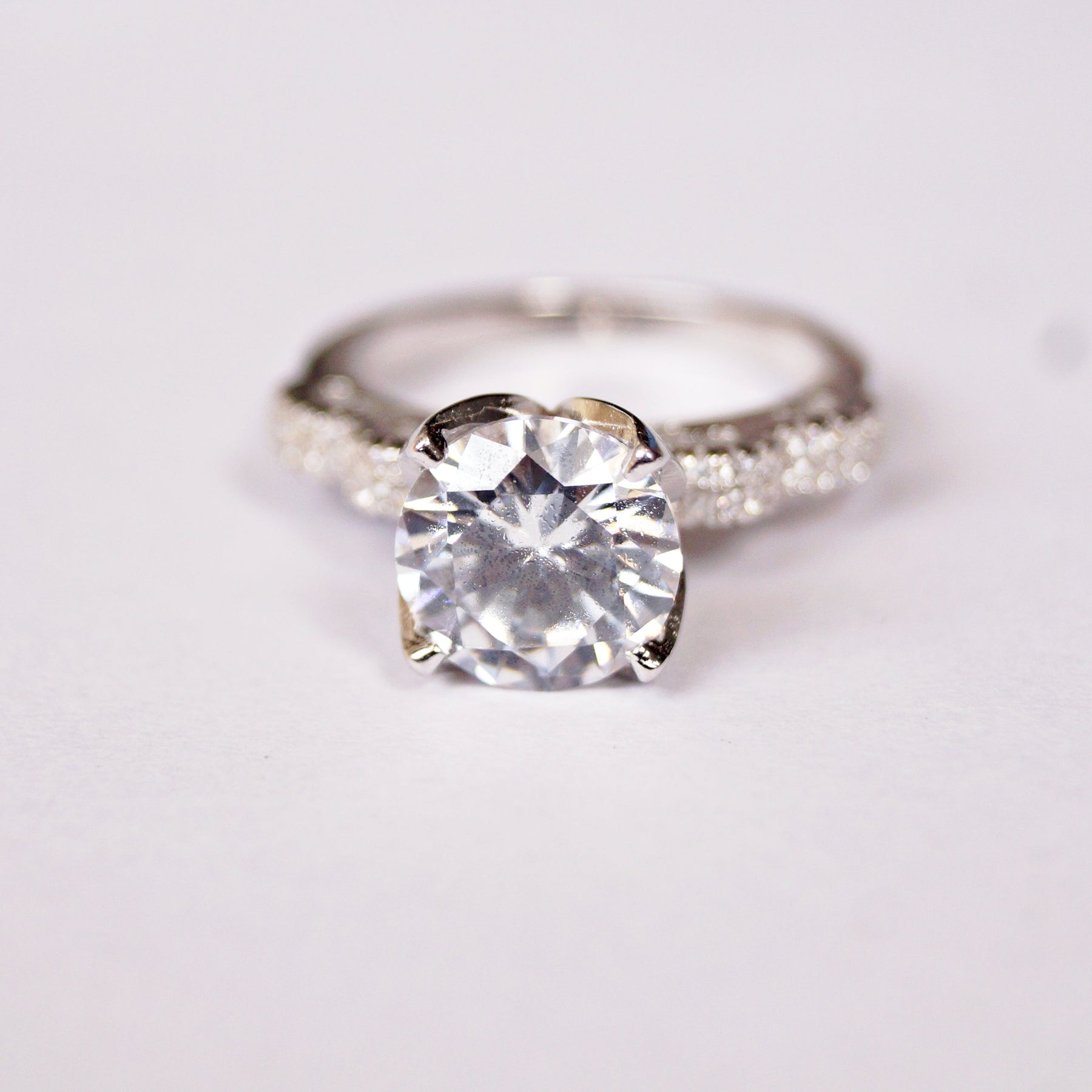 The Solitaire Flower Ring