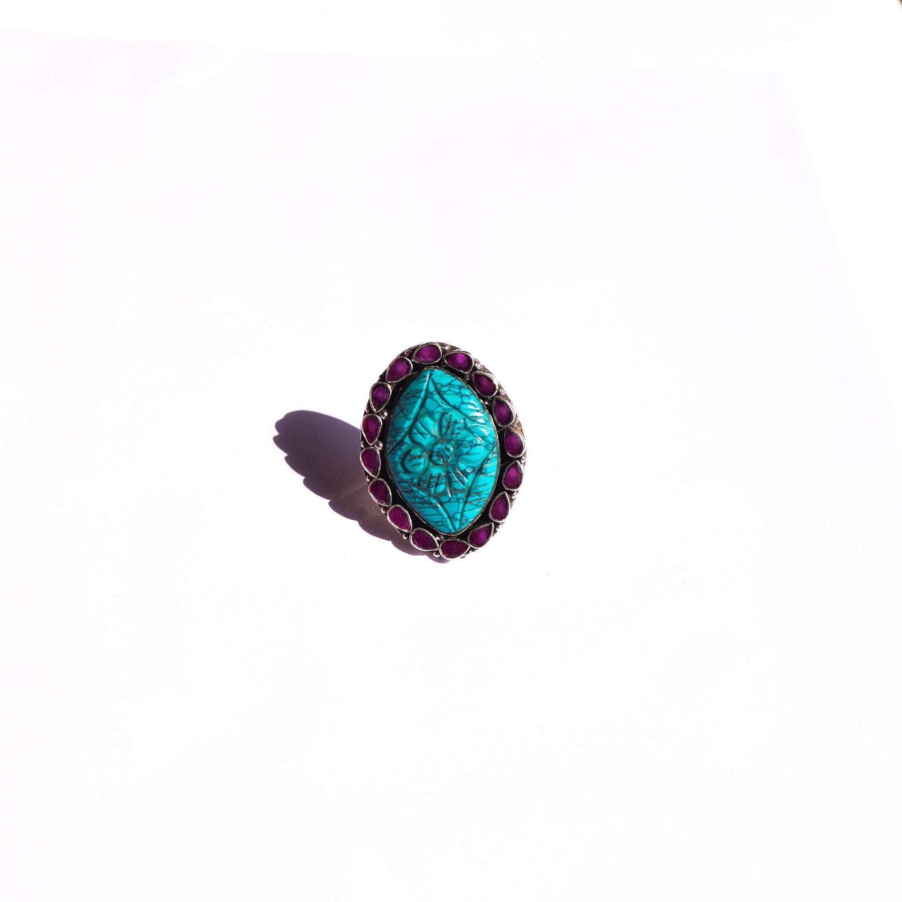 Oval AntiqueStatement Stone Ring