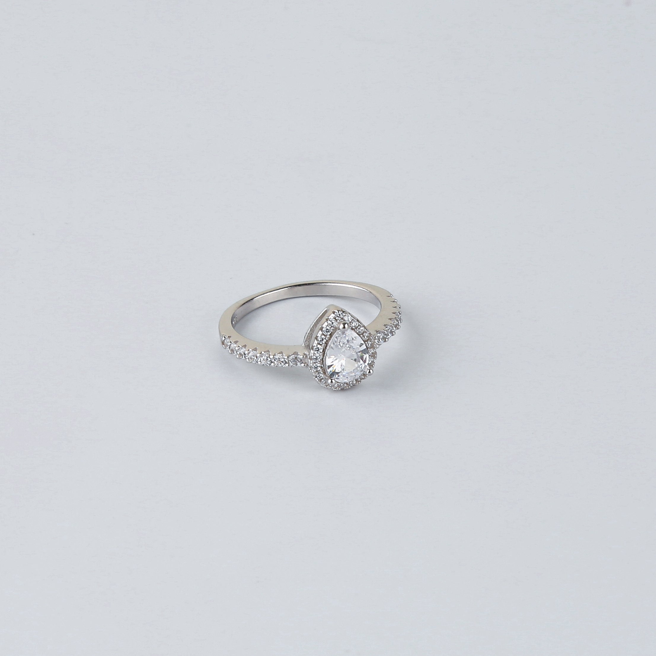 The Drop Shape Solitaire Ring