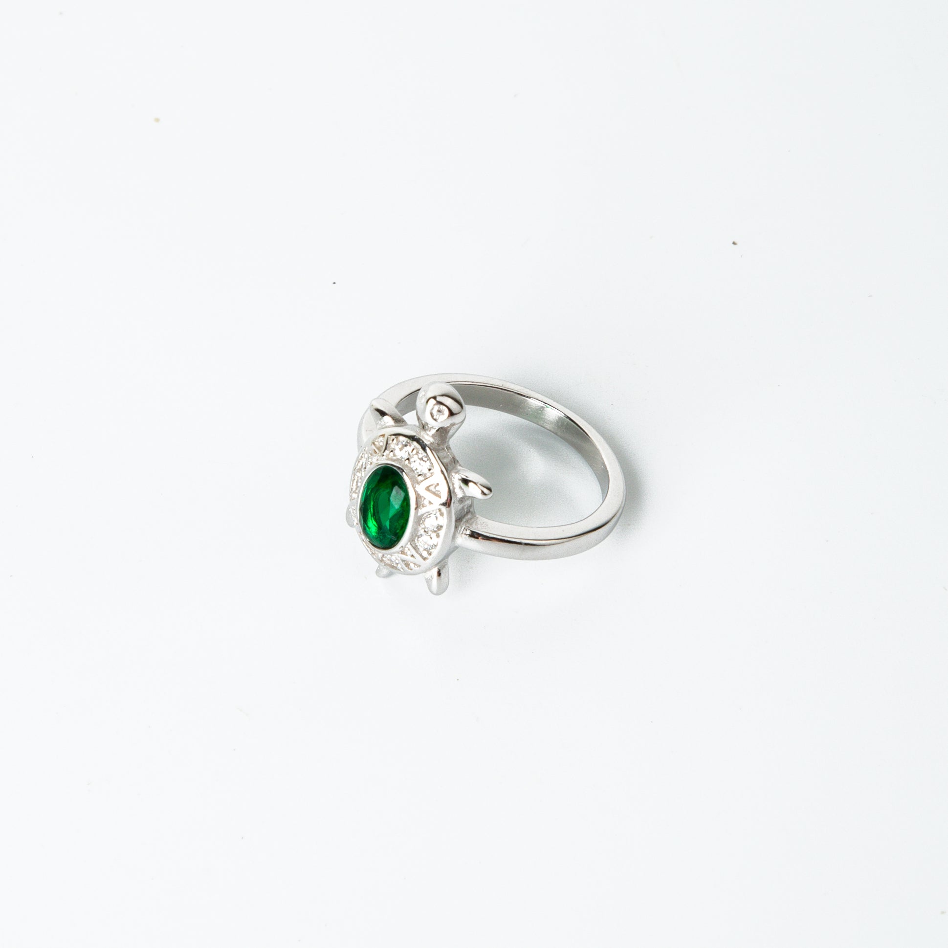 The Colourful Oval Gem Turtle Ring